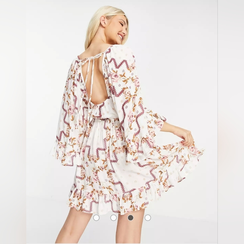 Asos 70s Sleeve Mini Dress